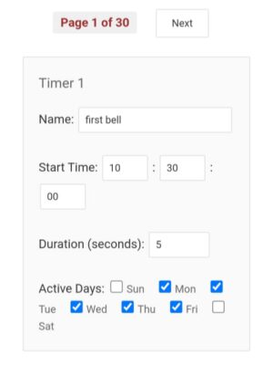 h.bc - School Bell Controller